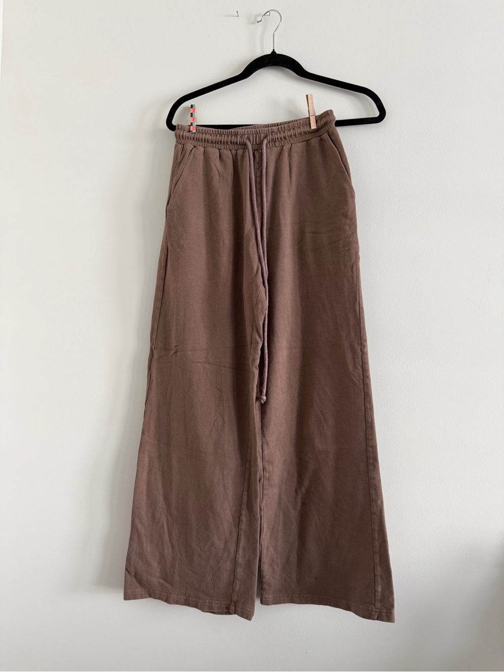 Women’s Wide-Leg Drawstring Pants - Brown